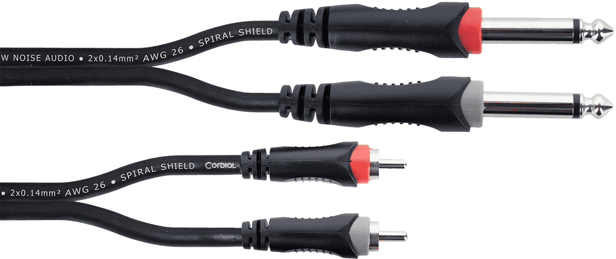 Câble Audio Double Jack Mono - RCA 6 M