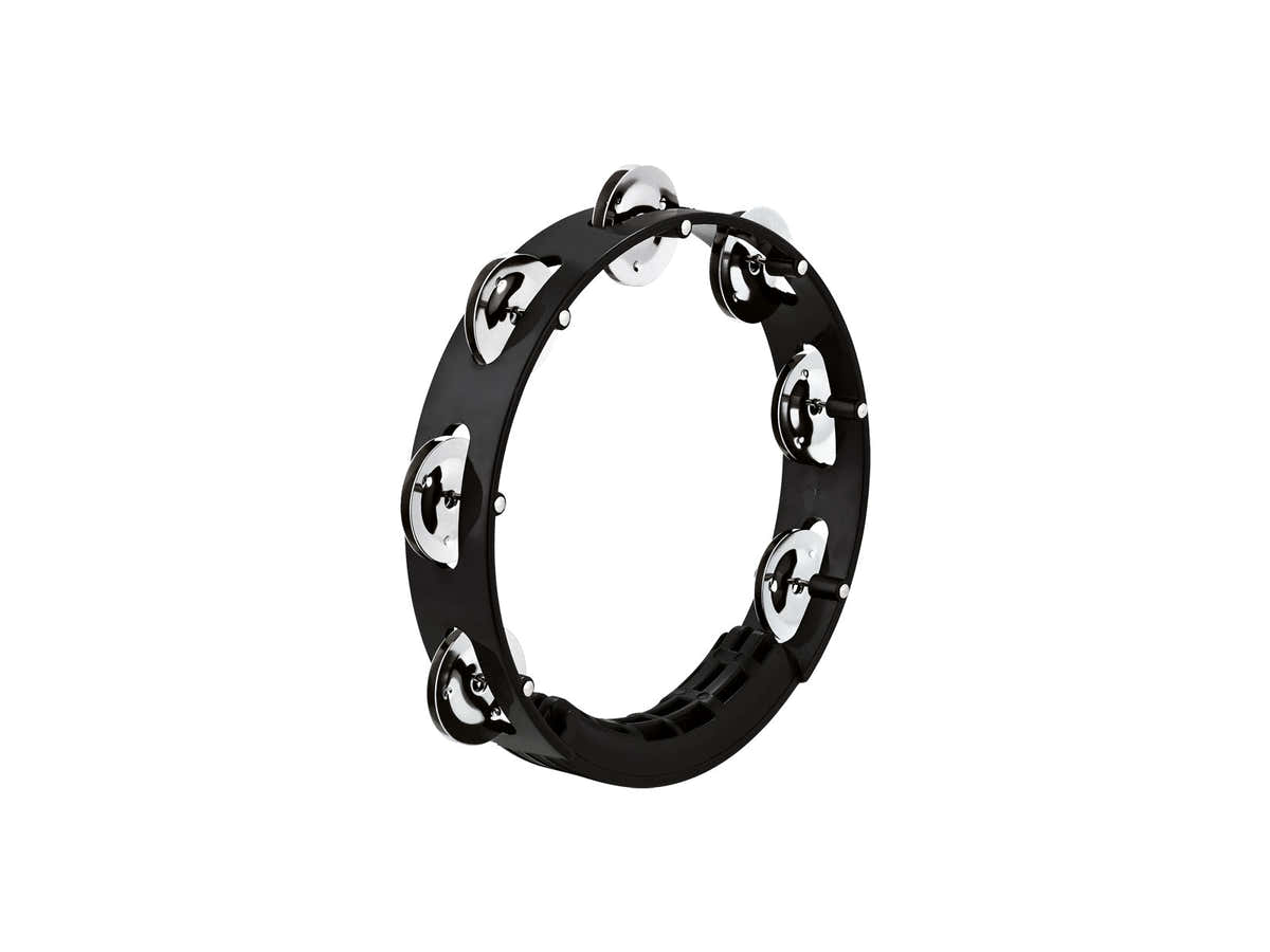 Tambourin Abs Noir 20CM 1 Rangee Cymbales