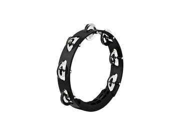 Tambourin Abs Noir 20CM 1 Rangee Cymbales