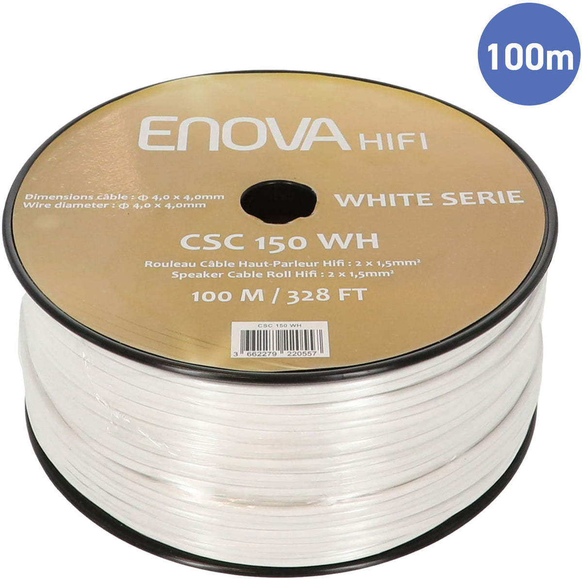 Câble HIFI pour haut parleur CSC 150 WH