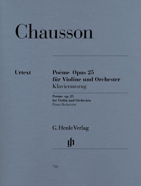 Chausson E. - Poeme For Violin And Orchestra Op. 25