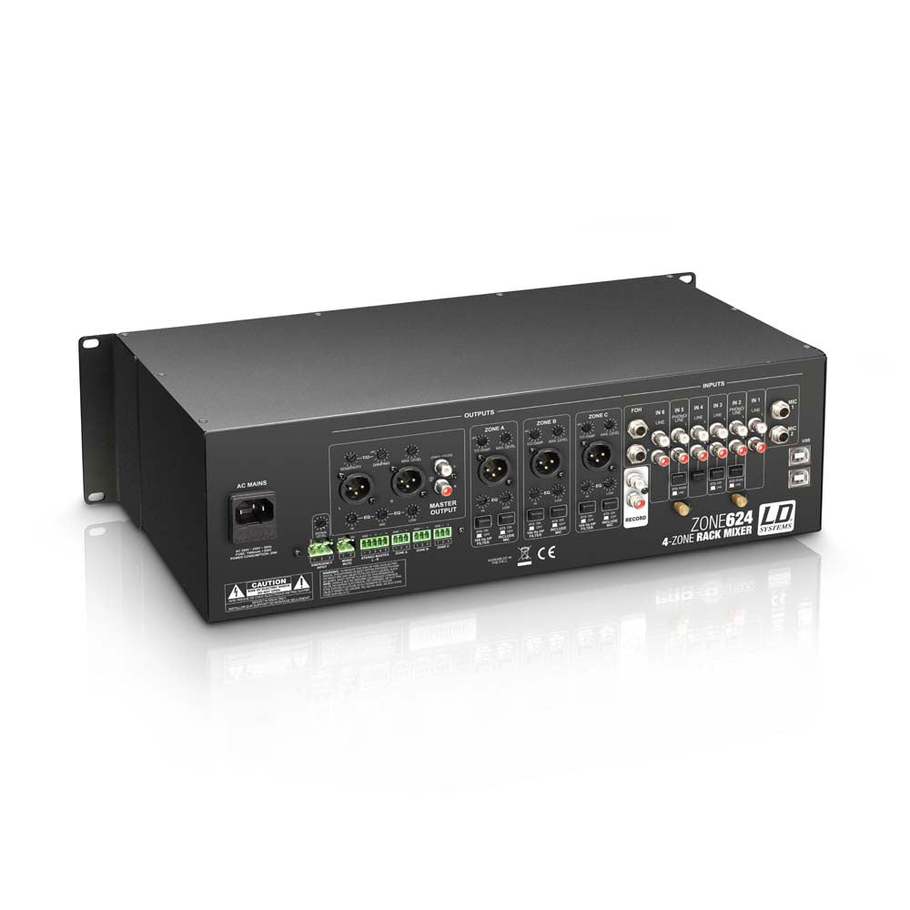 Zone 624 - Mixeur 4 Zones Rackable 3 U