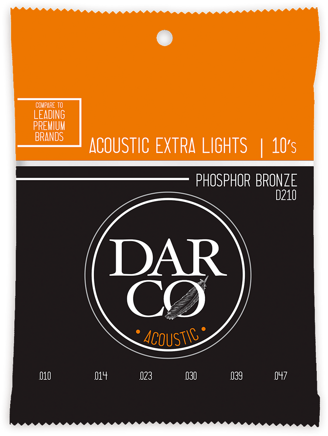 D210 Phosphor Bronze Acoustic Extra Lights 10-47