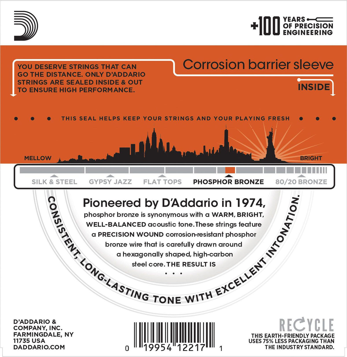 EJ42 Phosphor Bronze Medium 16-56