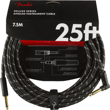 7,5m Deluxe Instrument Cable Black Tweed