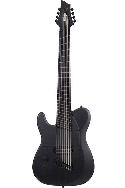Schecter Pt-8 Black Multi-Scale Ops Lh Satin Black Open Pore