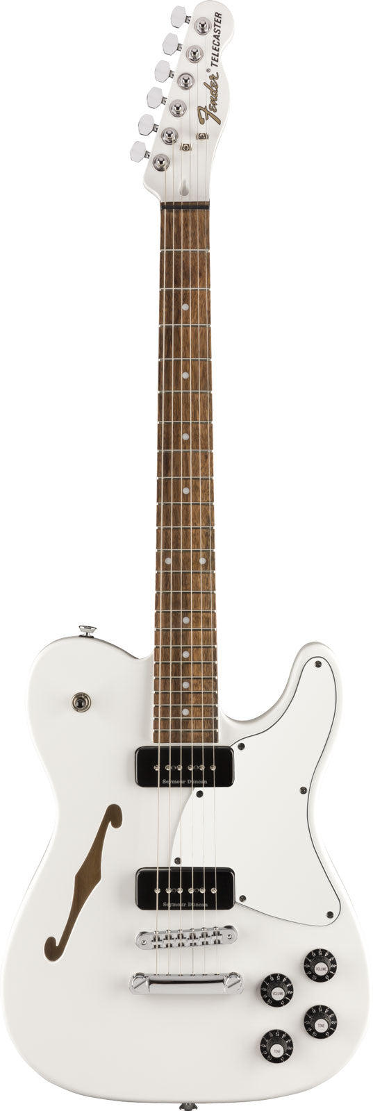 Telecaster JA-90 Thinline Signature Jim Adkins LRL White