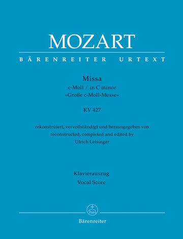 Mozart W.a. - Mass In C Minor KV 427 - Vocal Score