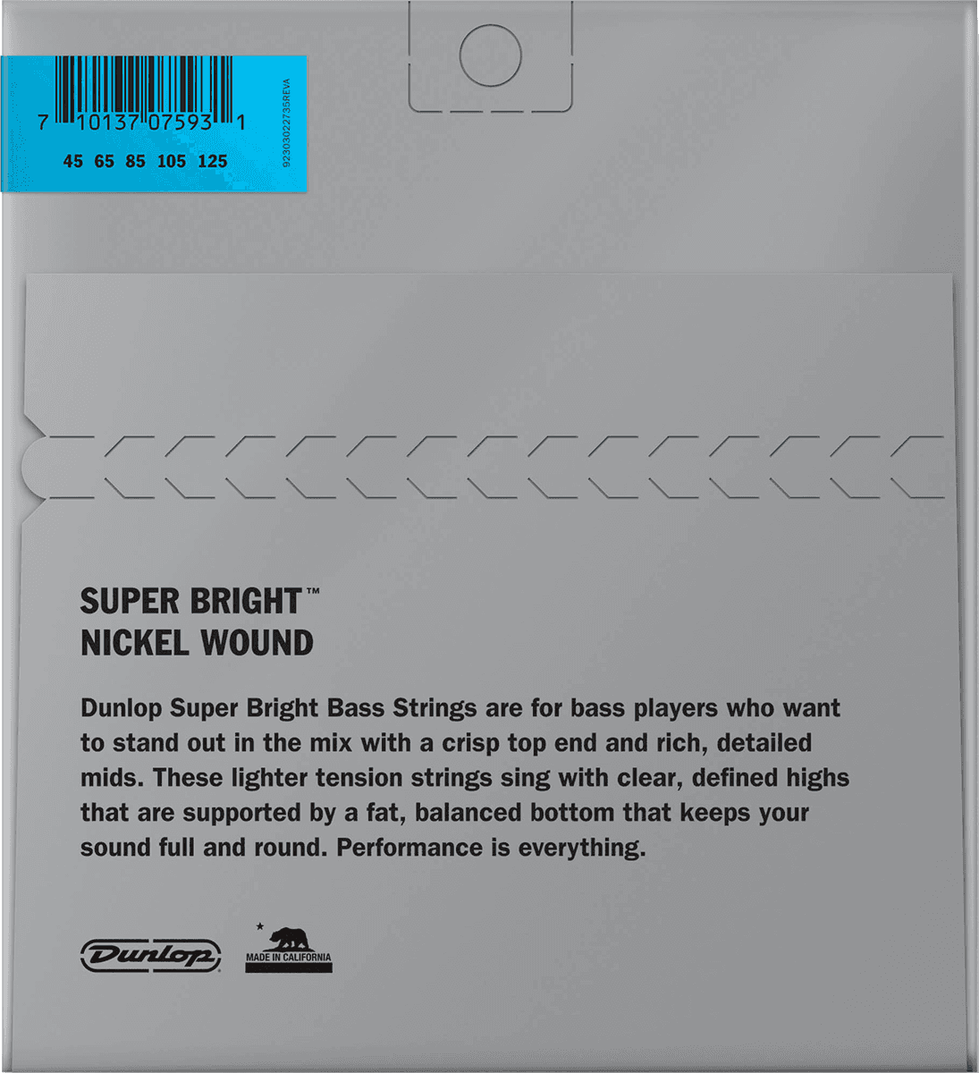 DBSBN45125S Nickel Wound Plated Steel Short 5C 45-125