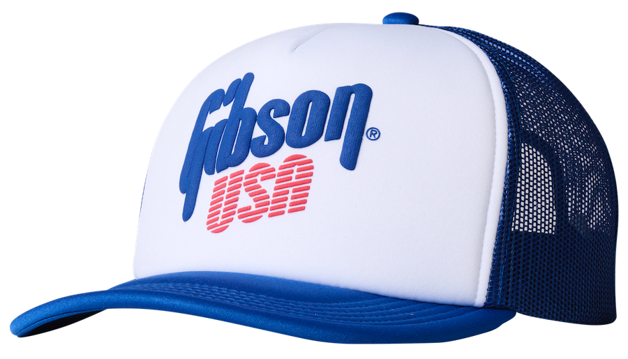 Gibson Usa Foam Trucker Blanc / Blue