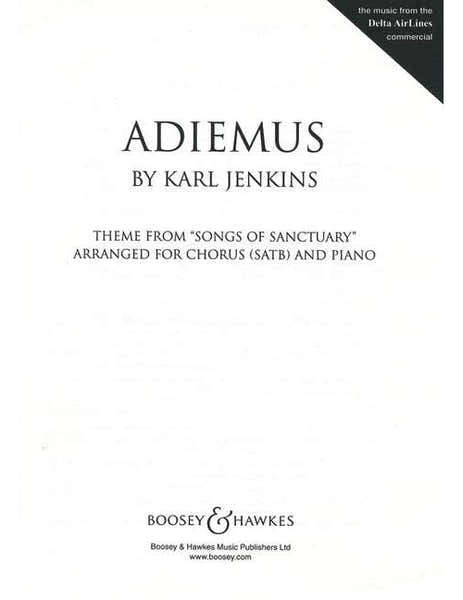 Jenkins - Adiemus I - Choeur Mixte (satb) et Piano