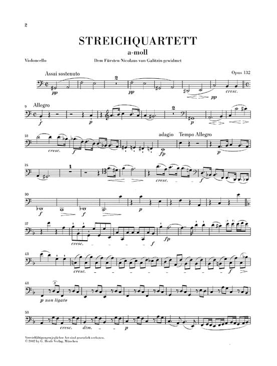 Beethoven L.V. - String Quartet A Minor Op. 132