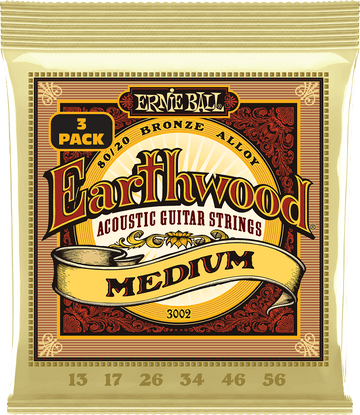 3002 Earthwood 80/20 Bronze Medium 13-56 Pack de 3