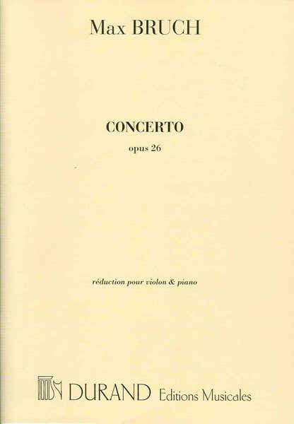 BRUCH - CONCERTO OP 26 - VIOLON ET ORCHESTRE