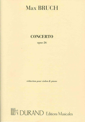 BRUCH - CONCERTO OP 26 - VIOLON ET ORCHESTRE