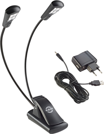 Lampe de Pupitre 2 Bras 4 Leds avec Alim