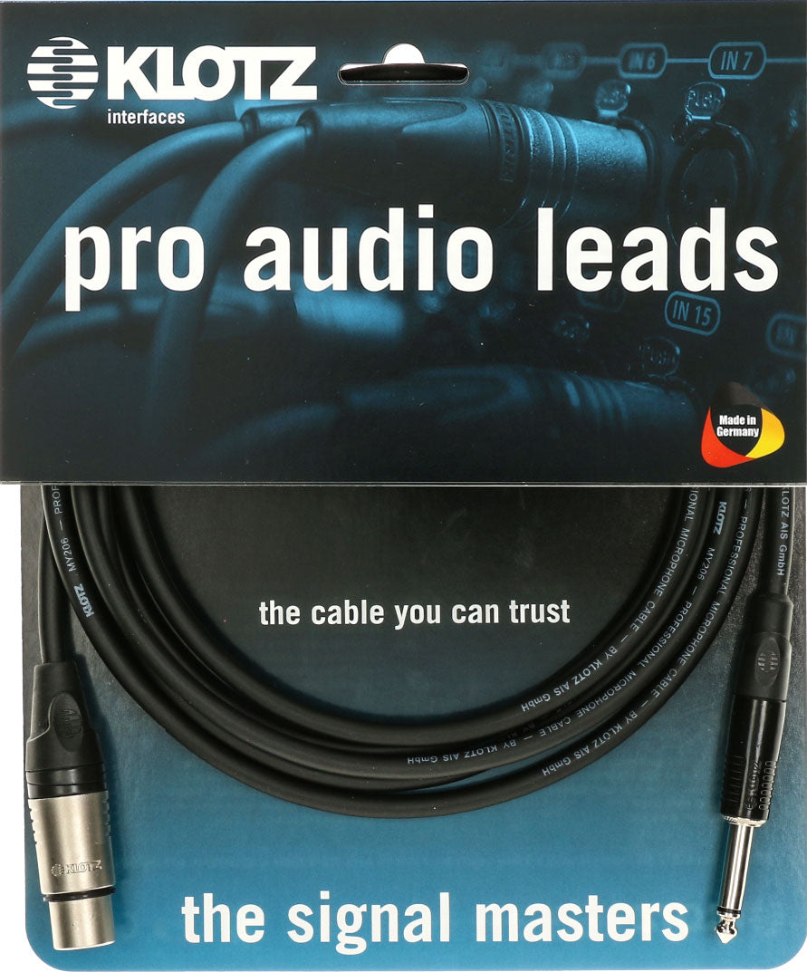 Cable Micro 3 M XLR Femelle - Jack 2P Klotz