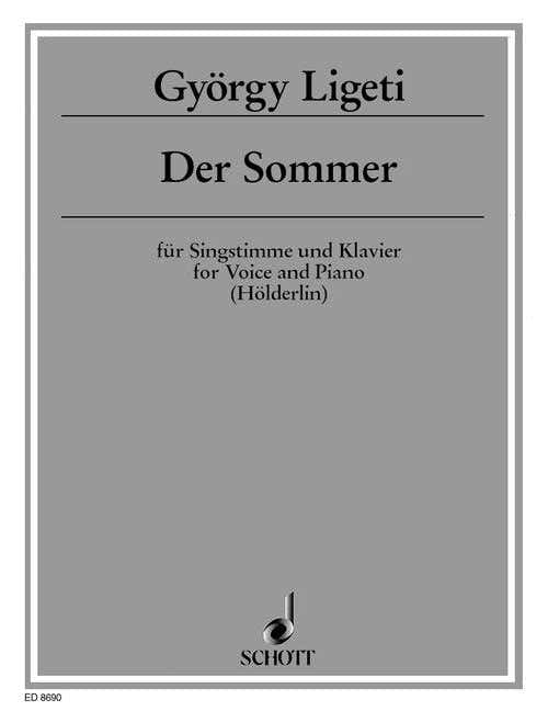 Ligeti - Der Sommer - Voice et Piano