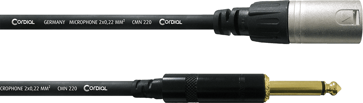 Câble Audio XLR Mâle/jack Mono 10 M