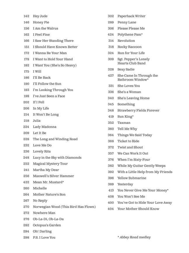 The Beatles Sheet Music Collection PVG