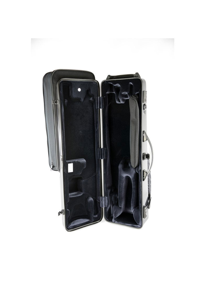 Étui Clarinette Basse Ut Hightech + Étui 2 Clarinettes Sib/La - Noir Carbone