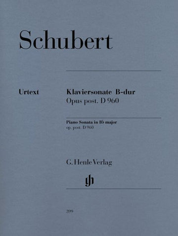 Schubert F. - Piano Sonata B Flat Major D 960