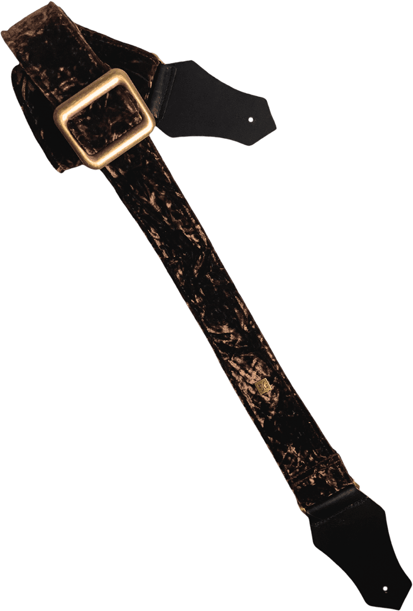 SANGLE 2" BOUJEE VELVET - TOURMALINE BROWN