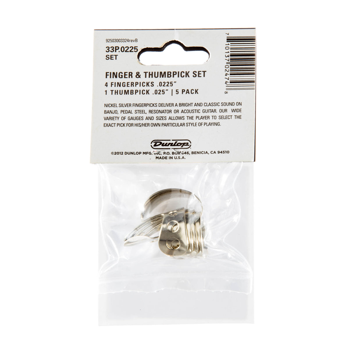 5 x 0,0225in Doigts Nickel