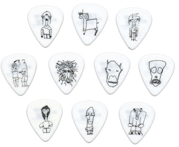 Joe Satriani Guitar Picks White 10 Pack Heavy