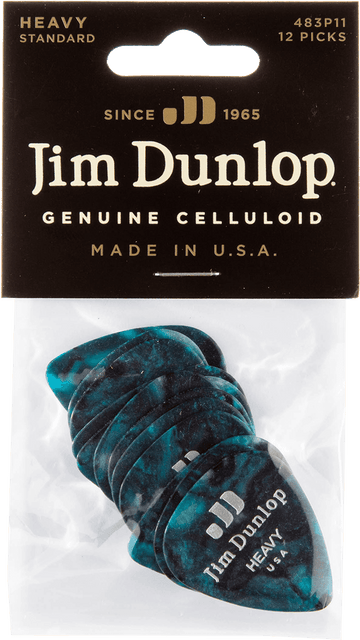 12 x Heavy Celluloid Turquoise Pearl