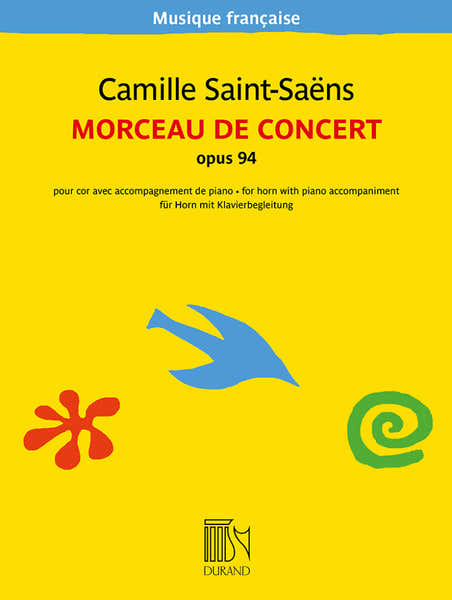 Durand SAINT-saens C. - Morceau De Concert - Cor et Piano