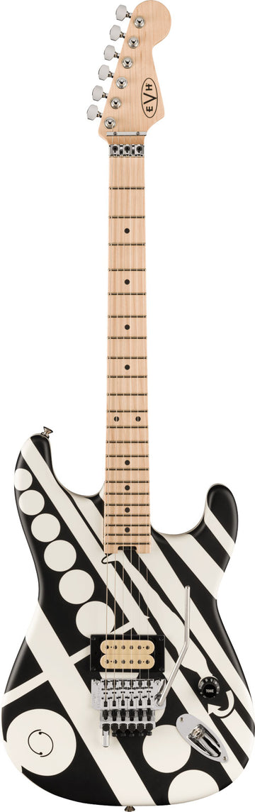 Striped MN Circles White Black