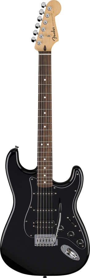 Standard Stratocaster HSS LRL Black Pickguard Black
