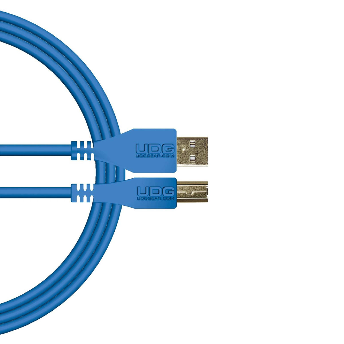 U 95002 LB - Câble USB 2.0 A-B Bleu Droit 2m
