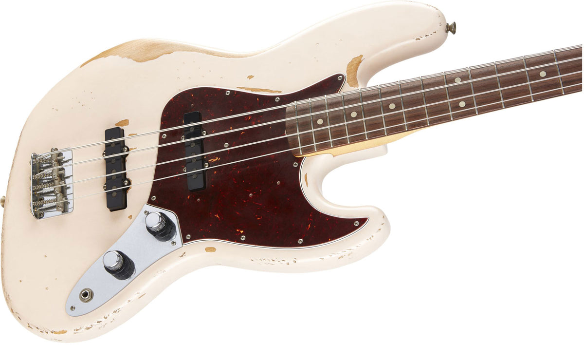 Jazz Bass Signature Flea RW Roadworn Shell Pink