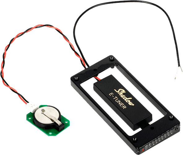 E-tuner Entourage Humbucker Noir Accordeur Integre pour Table Bombee