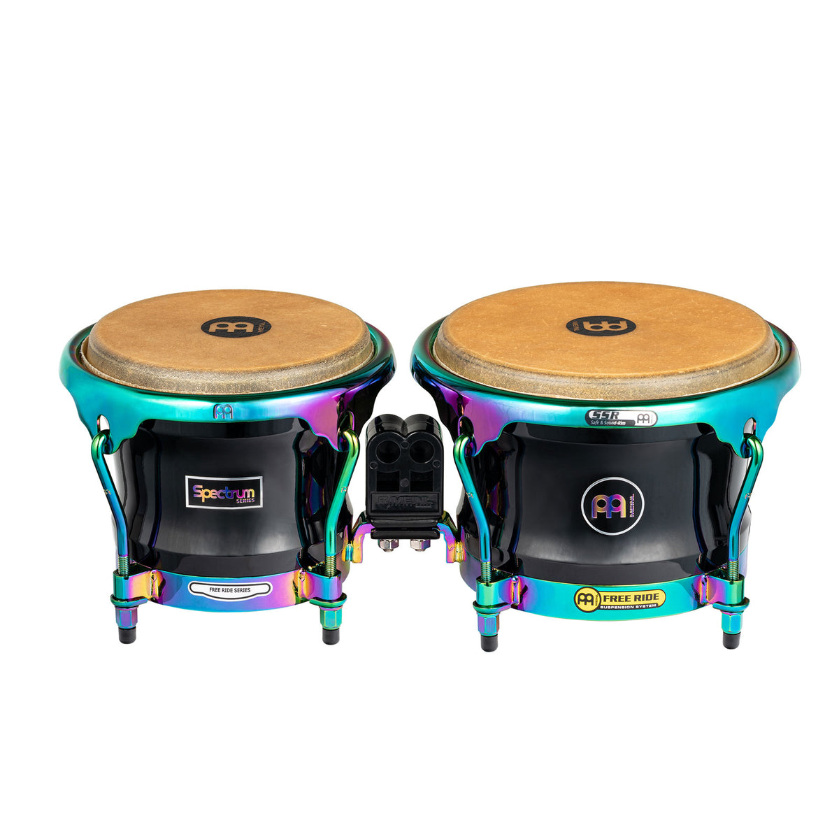 S400PBK - Marathon Série Spectrum Bongo 7" Macho & 8 1/2" Hembra - Phantom Black