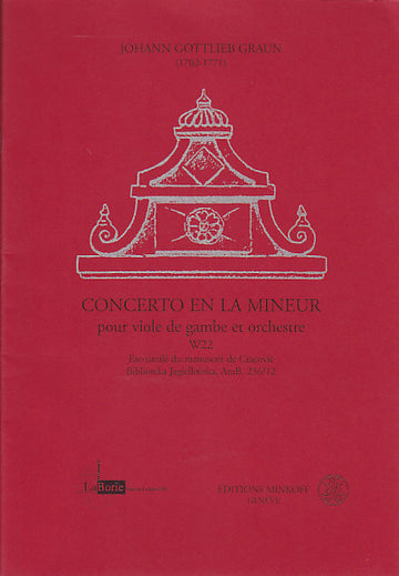 Graun J.G - Concerto En La Mineur