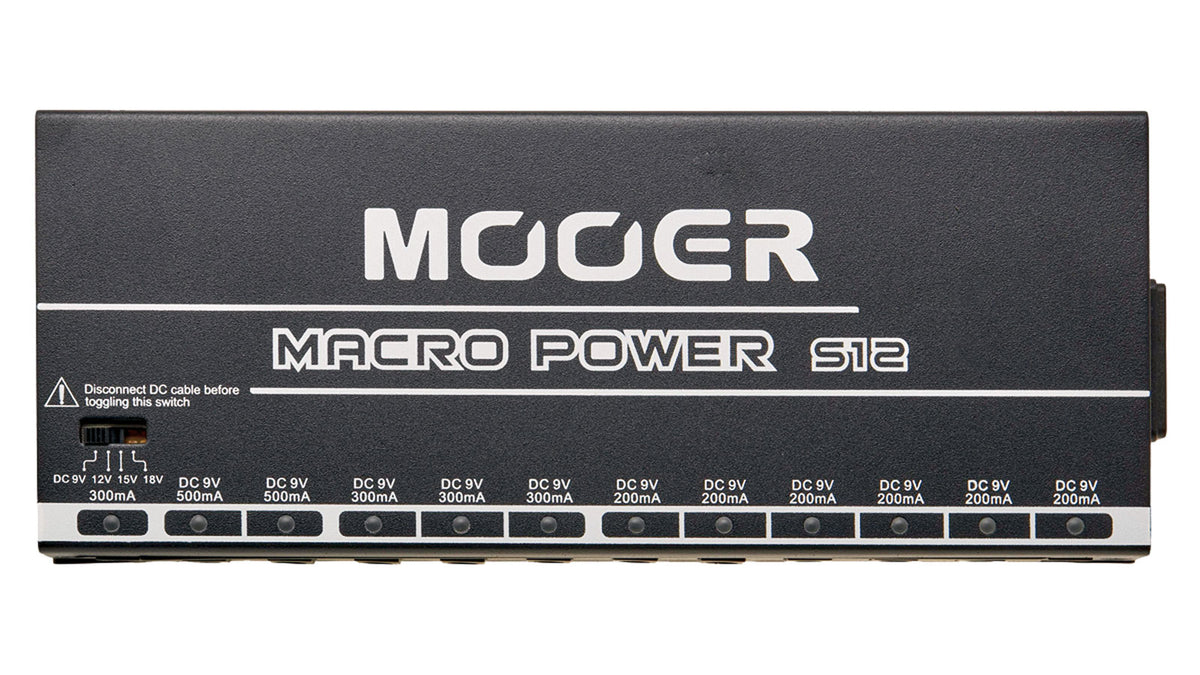 Mooer Macro Power S12 Alimentation 9-12-15-18V
