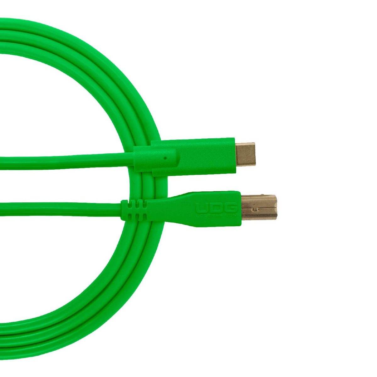 UDG U 96001 GR - Câble USB 2.0 C-B Vert Droit 1.5m
