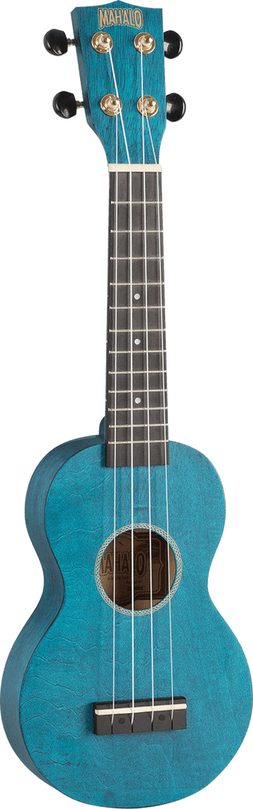 Ukulélé Soprano Slim Bleu Satin + Housse