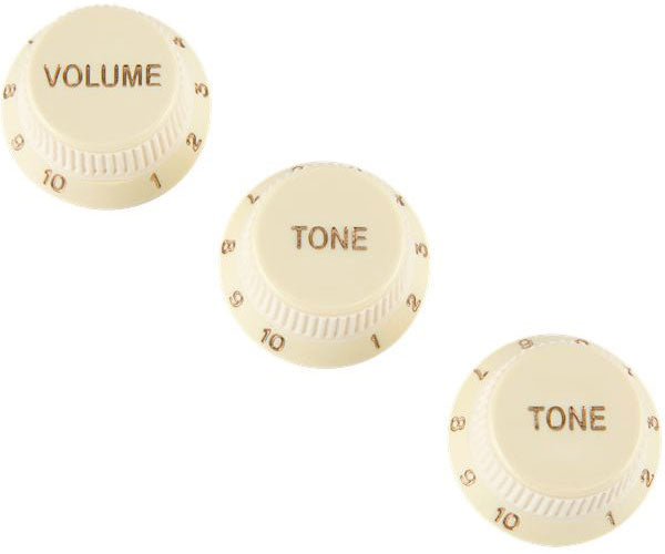 Stratocaster Soft Touch Knobs Aged White