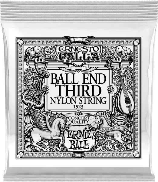 Ernie Ball Ernesto Palla Nylon 3e Noir