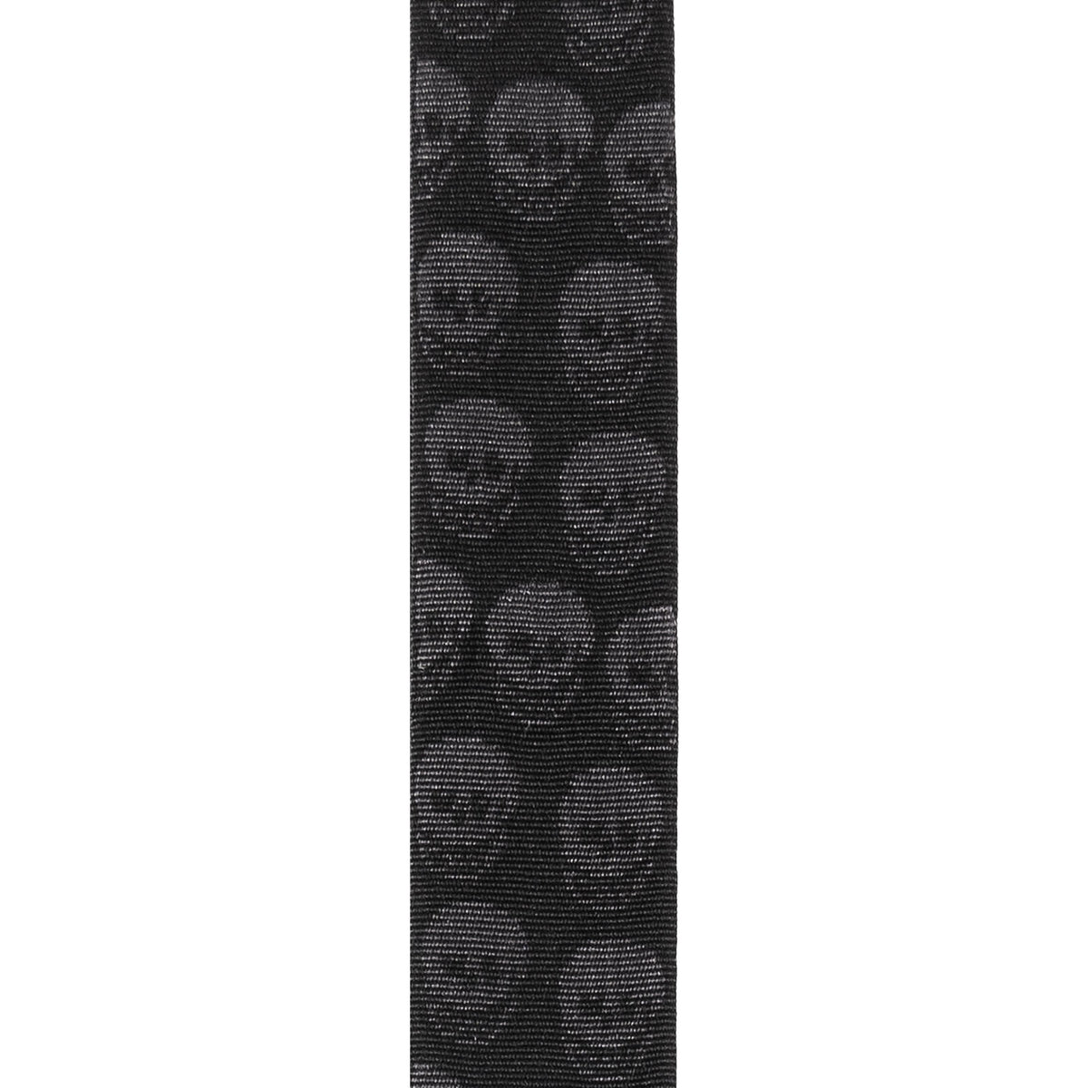 Woven Guitar Strap Skulls Black Tubular