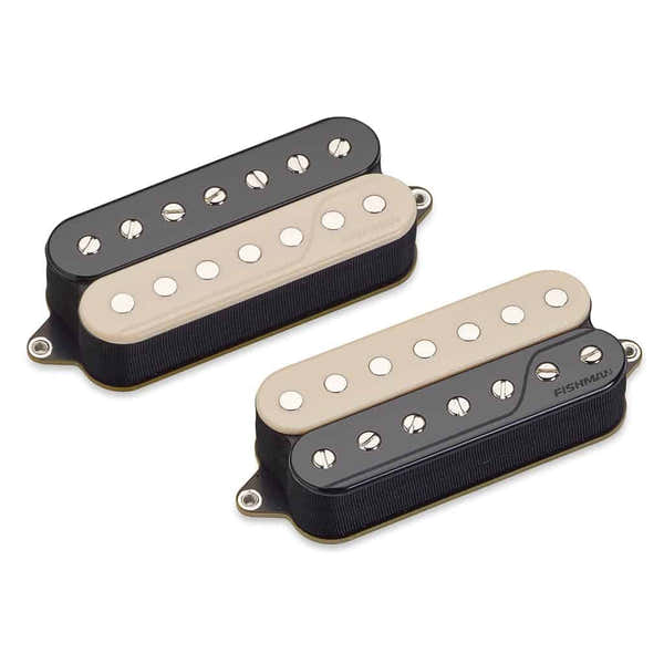Fishman Set Fluence Open Core Classic Actif 7 cordes Zebra inversé