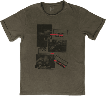 "S" T-shirt Marshall Live For Music