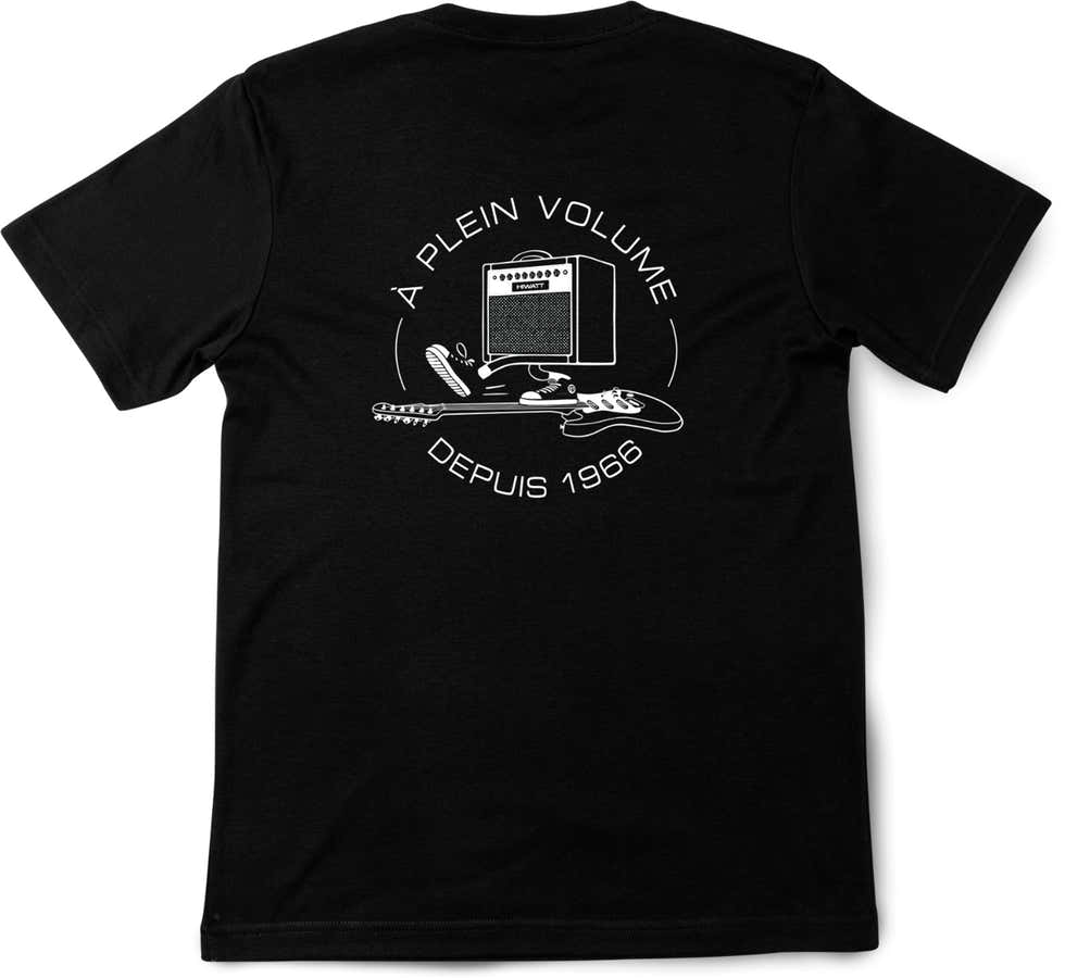 T-shirt Noir Logo Classic Blanc XL