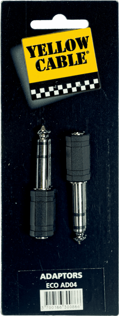 AD04 Adaptateur Jack Male Stéréo Jack Fem. 3.5 MM - Lot de 2