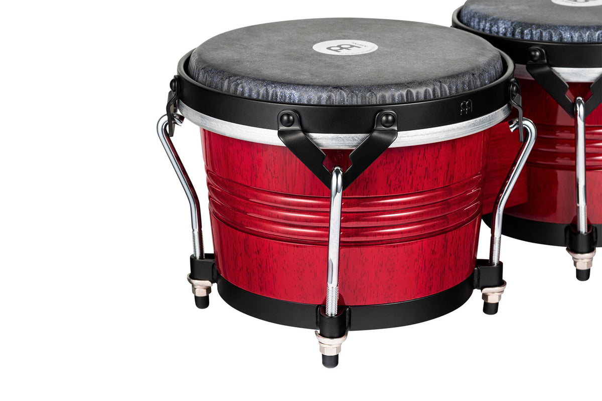 WBTR300WR - Marathon Traditional Bongo 6 3/4" Macho & 8" Hembra - Wine Red
