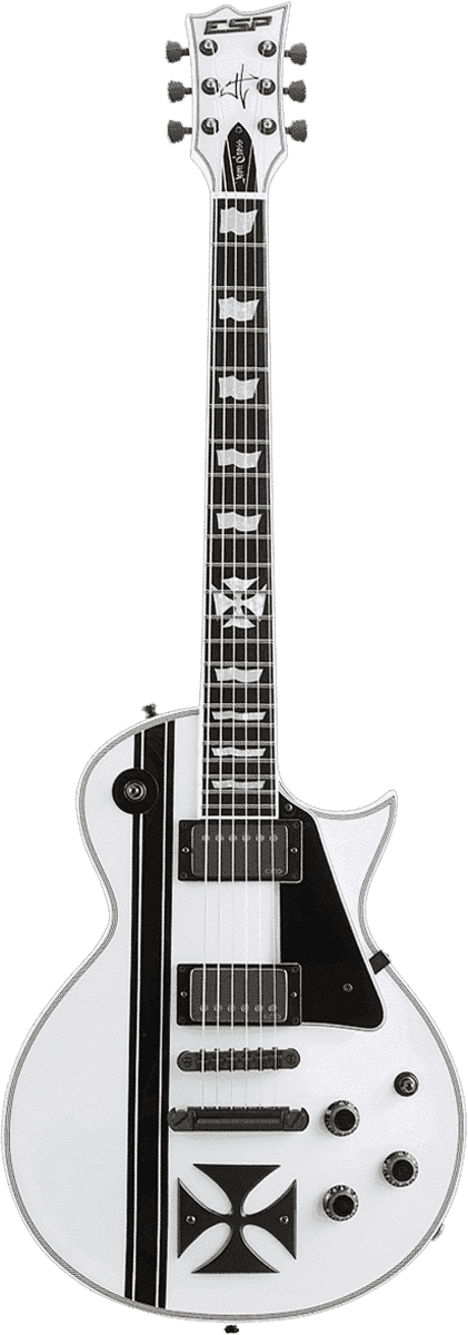 LTD Signature James Hetfield Ironcross Snow White